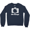 oh snap camera Crewneck Sweatshirt