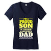 proud son dad Women's V-Neck T-Shirt