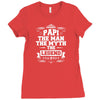 Papi The Man The Myth The Legend Ladies Fitted T-Shirt