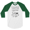 good book and coffee rectangle 3/4 Sleeve Shirt