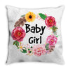 Baby Girl Throw Pillow