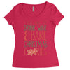 i just want to drink wine &amp; bake christmas cookies Women's Triblend Scoop T-shirt