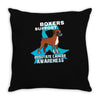 boxers support prostate cancer awareness Throw Pillow