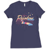 rainbow road Ladies Fitted T-Shirt