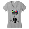 monkey Women's V-Neck T-Shirt