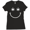 smiley halter top Ladies Fitted T-Shirt