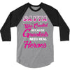 Savta Was Created Because Need Real Heroes 3/4 Sleeve Shirt