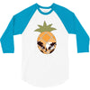 Tropical Pineapple 3/4 Sleeve Shirt