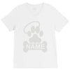 personalized paw halo V-Neck Tee