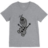 olaf frozen disney cartoon V-Neck Tee