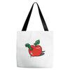 apple burster Tote Bags