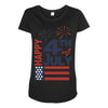 happy 4th of july Maternity Scoop Neck T-shirt