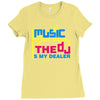music is my drug Ladies Fitted T-Shirt