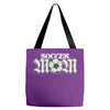 soccer mom rhinestone Tote Bags
