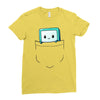 bmo pocket Ladies Fitted T-Shirt