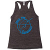 save the narwhales Racerback Tank