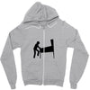 funny caution pinball wiz square Zipper Hoodie