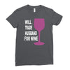 husband for wine Ladies Fitted T-Shirt