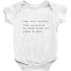 auto correct shut Baby Bodysuit