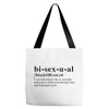 Bisexual Dictionary Tote Bags
