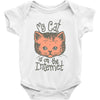 my cat is on the internet Baby Bodysuit