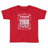 vintage made in 1980 perfectly aged a living legend Toddler T-shirt
