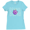 drama bomb Ladies Fitted T-Shirt