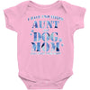 i have two tıtles aunt and dogmom an i rock them both flowers Baby Bodysuit