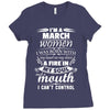 I Am A March Women Ladies Fitted T-Shirt