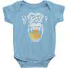 angry monkey jaune sure Baby Bodysuit