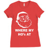 where my hoes Ladies Fitted T-Shirt