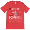 santa scorpio christmas ugly t shirts T-Shirt