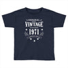 original parts vintage established 1971 perfectly aged Toddler T-shirt