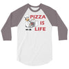 pizza is love pizza is life 3/4 Sleeve Shirt