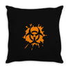 biohazard splat Throw Pillow
