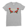 badassy with roses Ladies Fitted T-Shirt