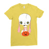 skull bunny Ladies Fitted T-Shirt