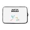 Baby On Board with Stork Laptop sleeve