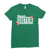 blessed sister with flower white color Ladies Fitted T-Shirt