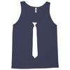 skinny white tie Tank Top