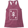 disc golf ace card target chains frisbee basket Racerback Tank