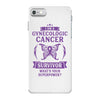 I am a Gynecologic Cancer Survivor - What's Your Superpower? iPhone 7 Case