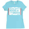 never judge a book by its movie Ladies Fitted T-Shirt