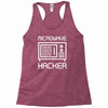 microwave hacker Racerback Tank