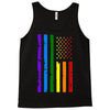 rainbow american flag Tank Top
