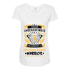 Never Underestimate the Strength of a Childhood Cancer Warrior Maternity Scoop Neck T-shirt
