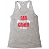 dad by day gamer by night gaming Racerback Tank
