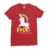 gay pride f#ck younicorn funny rude unicorn Ladies Fitted T-Shirt