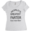 worlds greatest farter Women's Triblend Scoop T-shirt
