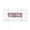 scratch License Plate